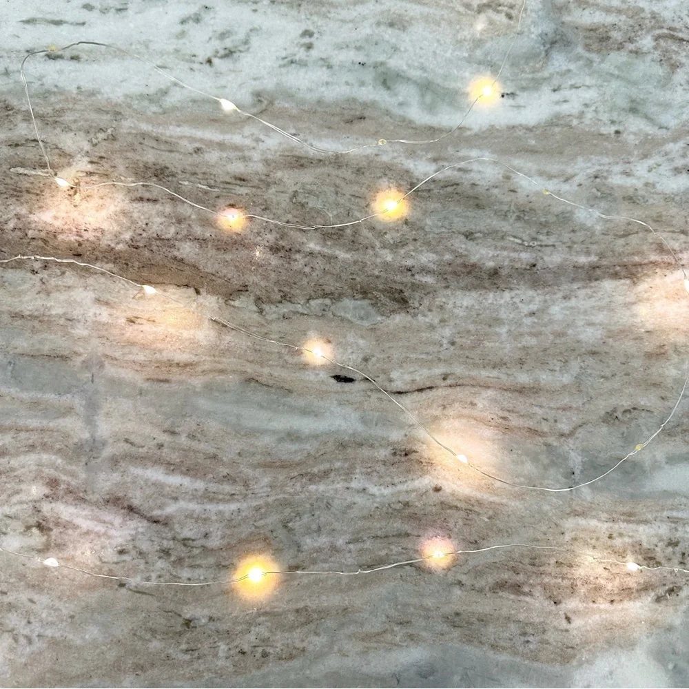 Led Bright White Fairy String Lights Battered Operated- Christmas Decor /Holiday